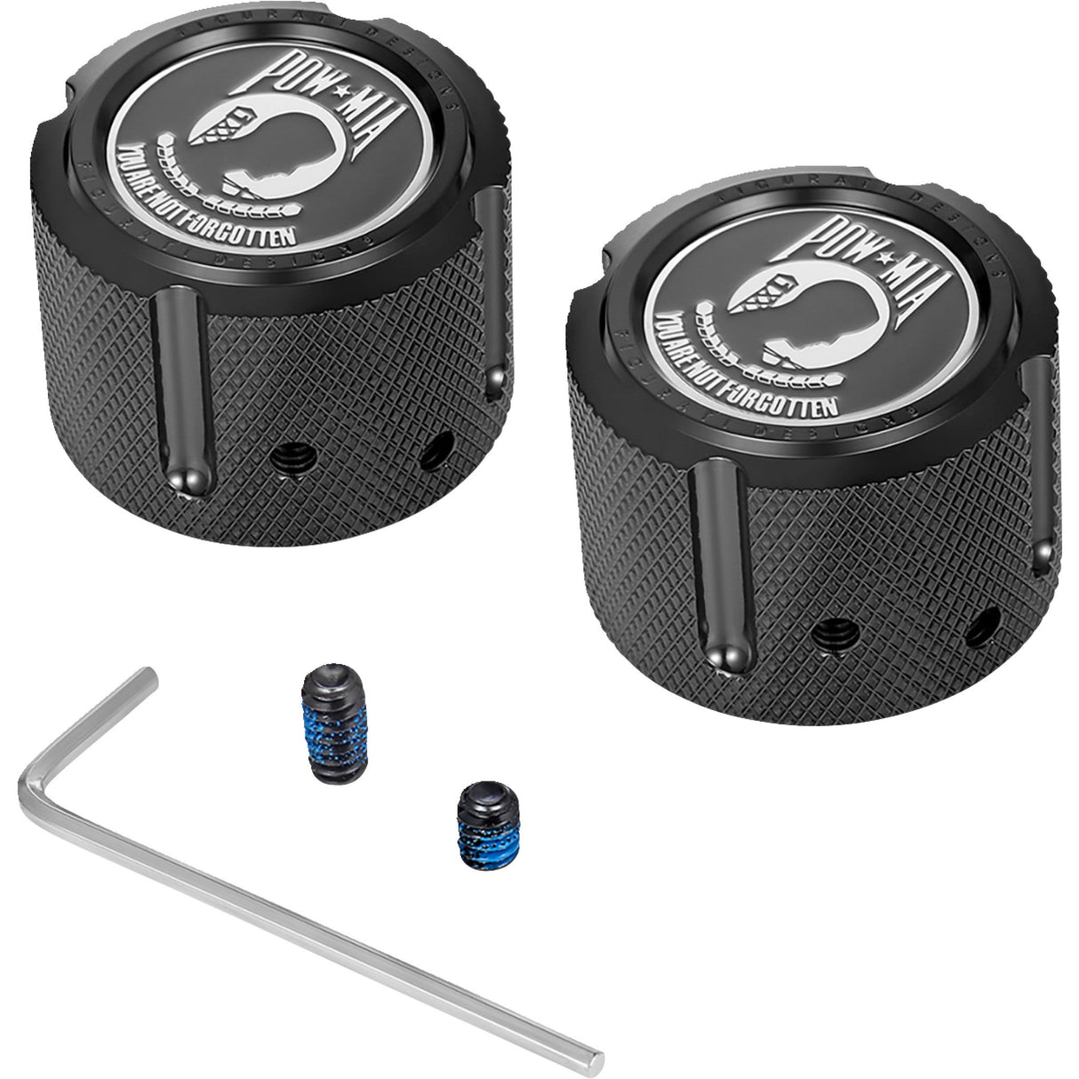 Figurati Designs Axle Nut Cover - FD50-FAC-BK For Harley Touring 2002-2022
