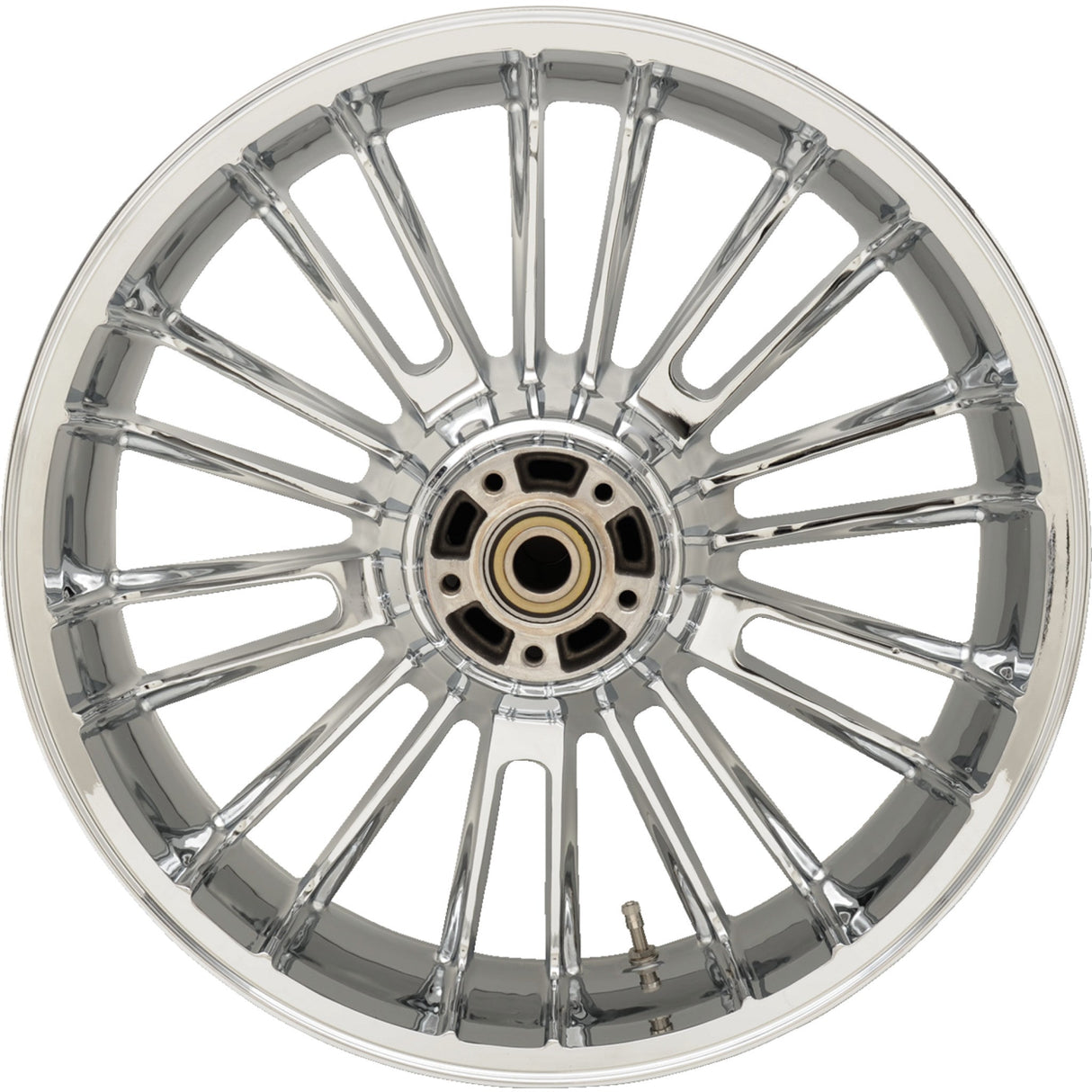 Coastal Moto Atlantic Precision Cast 3D Wheel Atlantic 3D Rear Single Disc Without ABS Chrome 18x5.5 - 3D-ATL185CH For Harley Touring 2009-2026