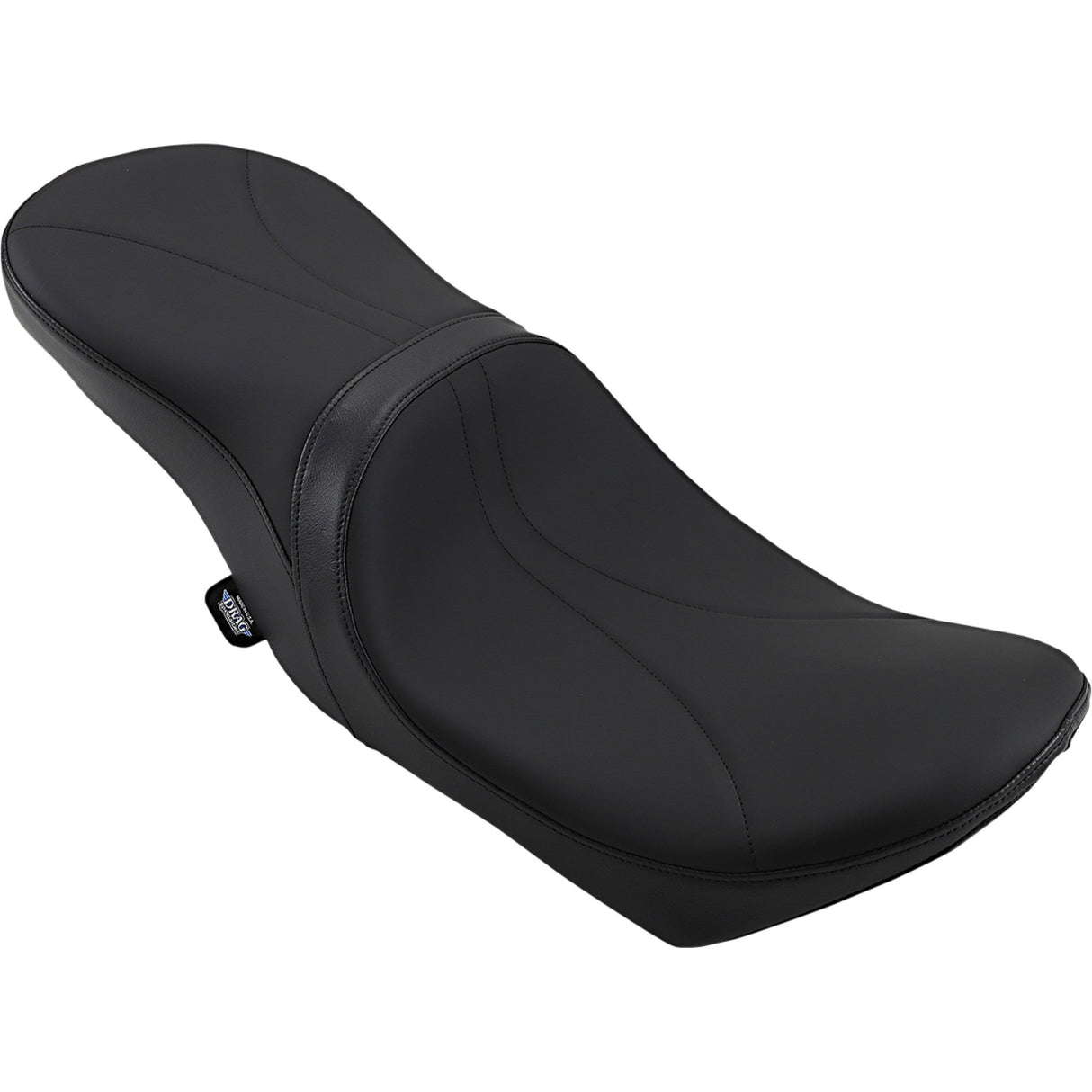 DRAG SPECIALTIES SEATS 0801-1069 Low Profile Touring Seat Low Touring Seat - Solar Reflective - Mild Stitched - Yaffe Tanks - FL '08-'23