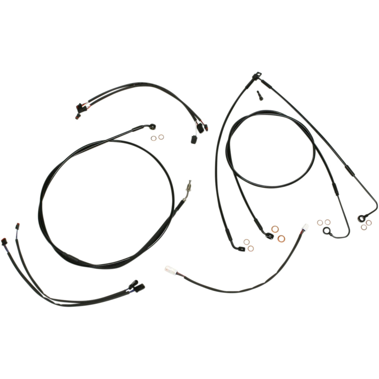 MAGNUM SHIELDING 0662-0532 486891 XR Handlebar Installation Kit 12"-14" ape hangers - '17 flss - black