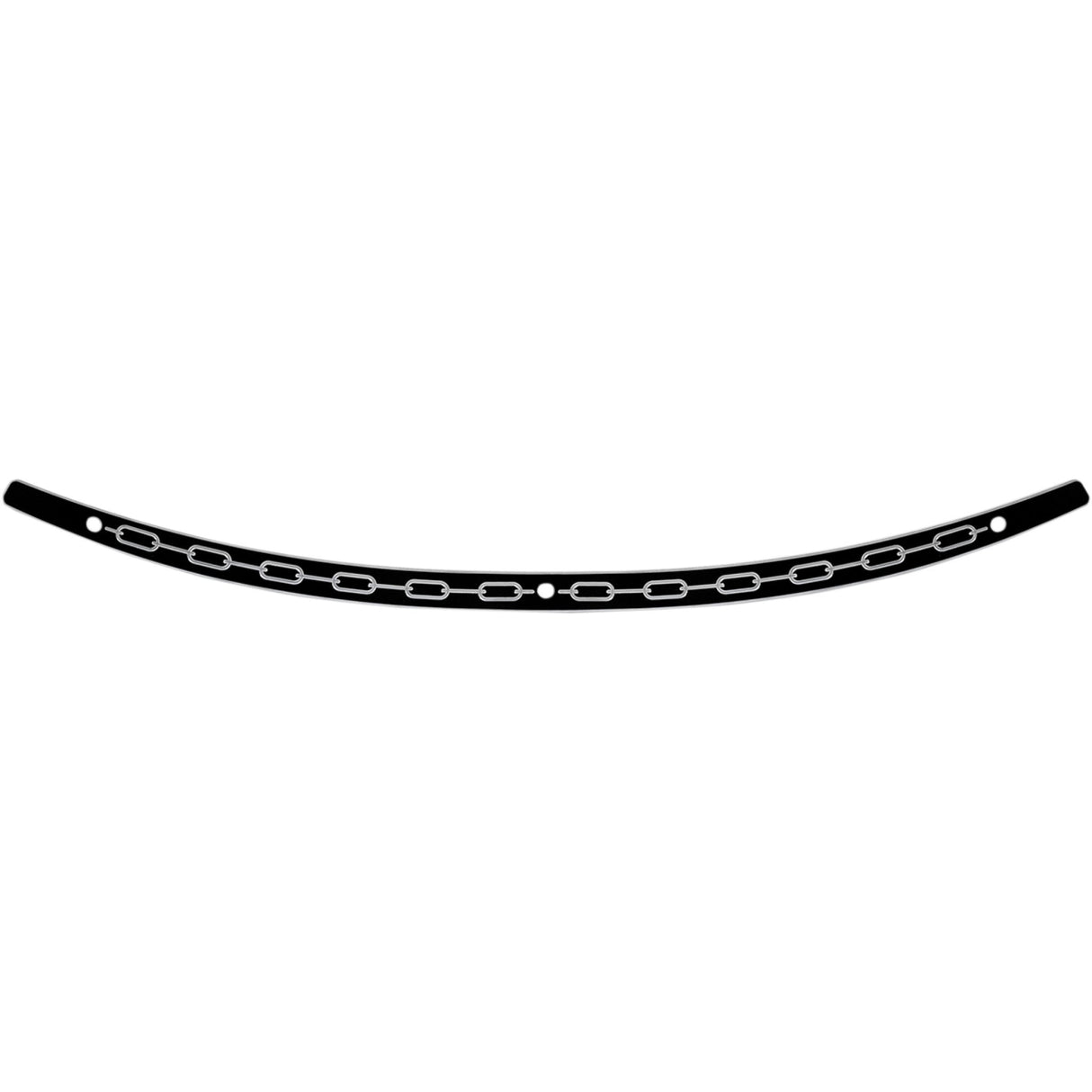 Memphis Shades Stainless Steel Windshield Trim Black Chain - MEB0944 For Harley Touring 1996-2013