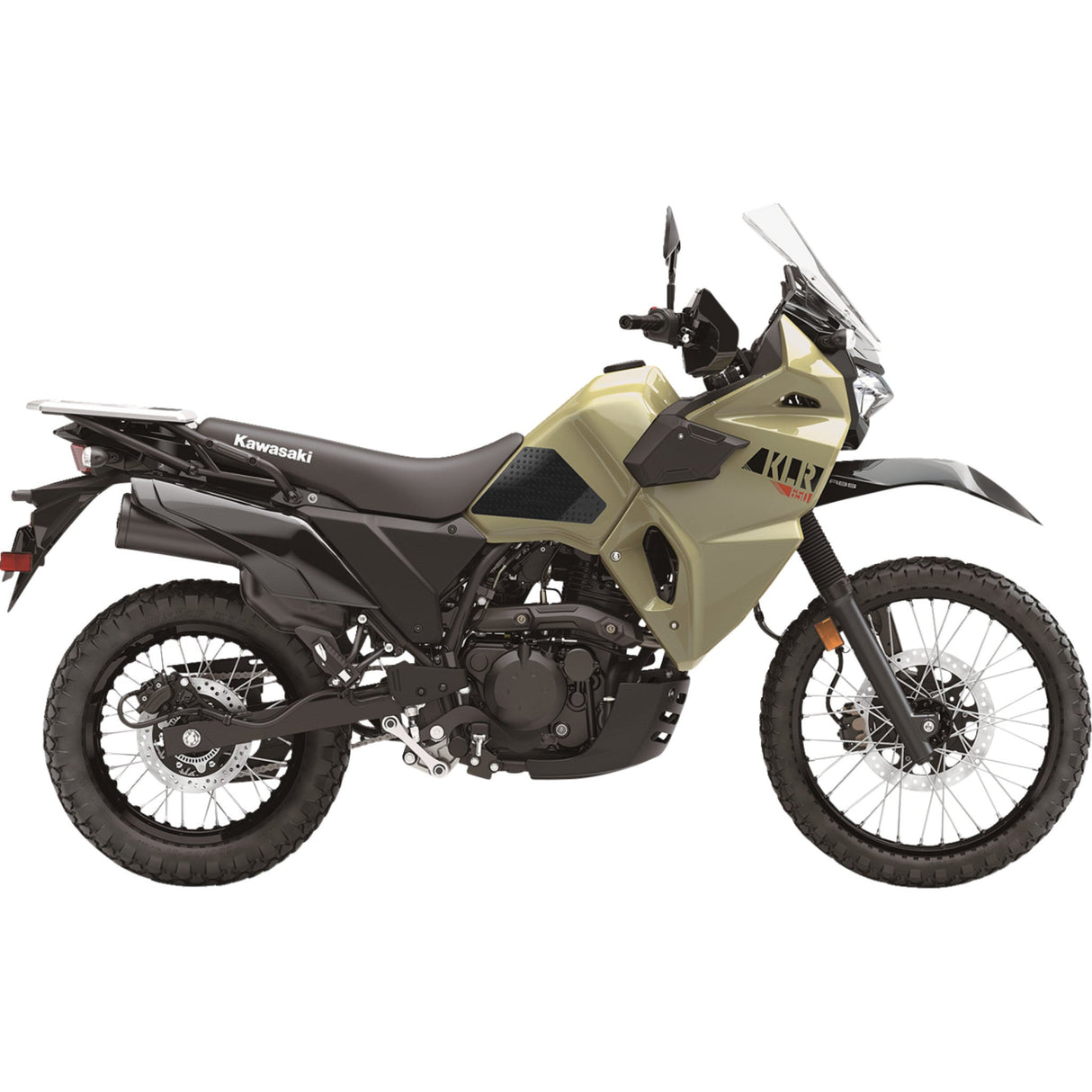 STOMPGRIP 4320-2705 55-10-0060-6B Volcano Profile Traction Pad Tank Grips Traction Pad Tank Grips - Volcano - Black - KLR 650
