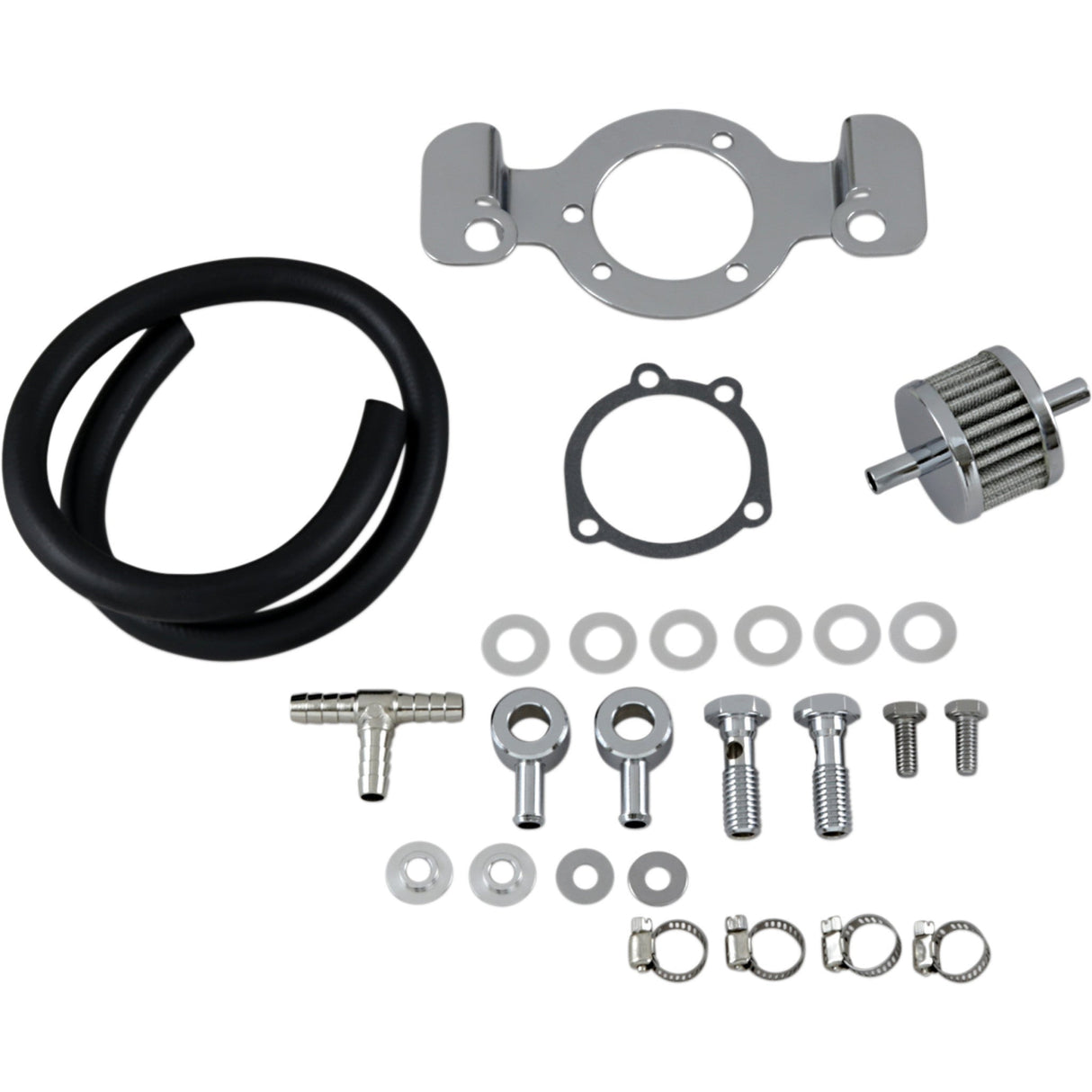 DRAG SPECIALTIES DS-289126 Crankcase Breather with Support Bracket Kit sportster