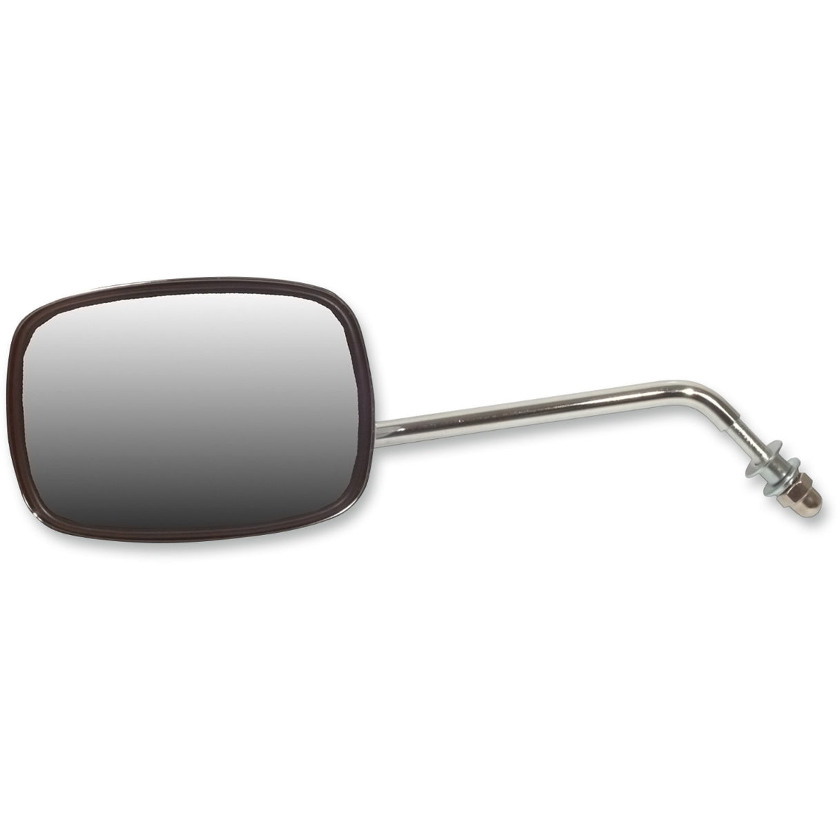 EMGO 0640-0804 20-21714 Die-Cast Custom Mirror — Short Short Stem Mirror - Left