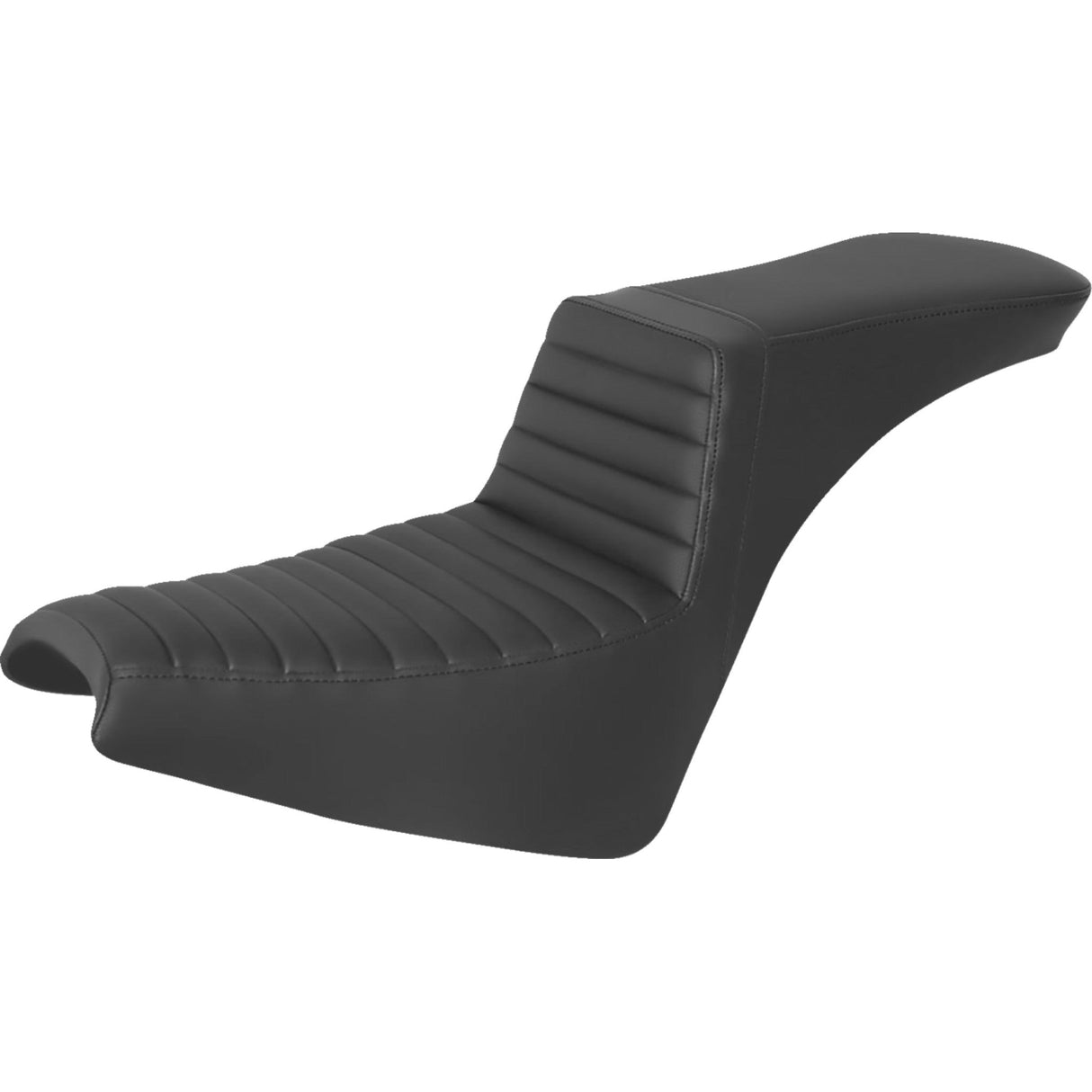 Saddlemen Step-Up Seat — Front Tuck-N-Roll Black - 818-30-191 For Harley Softail 2018-2025