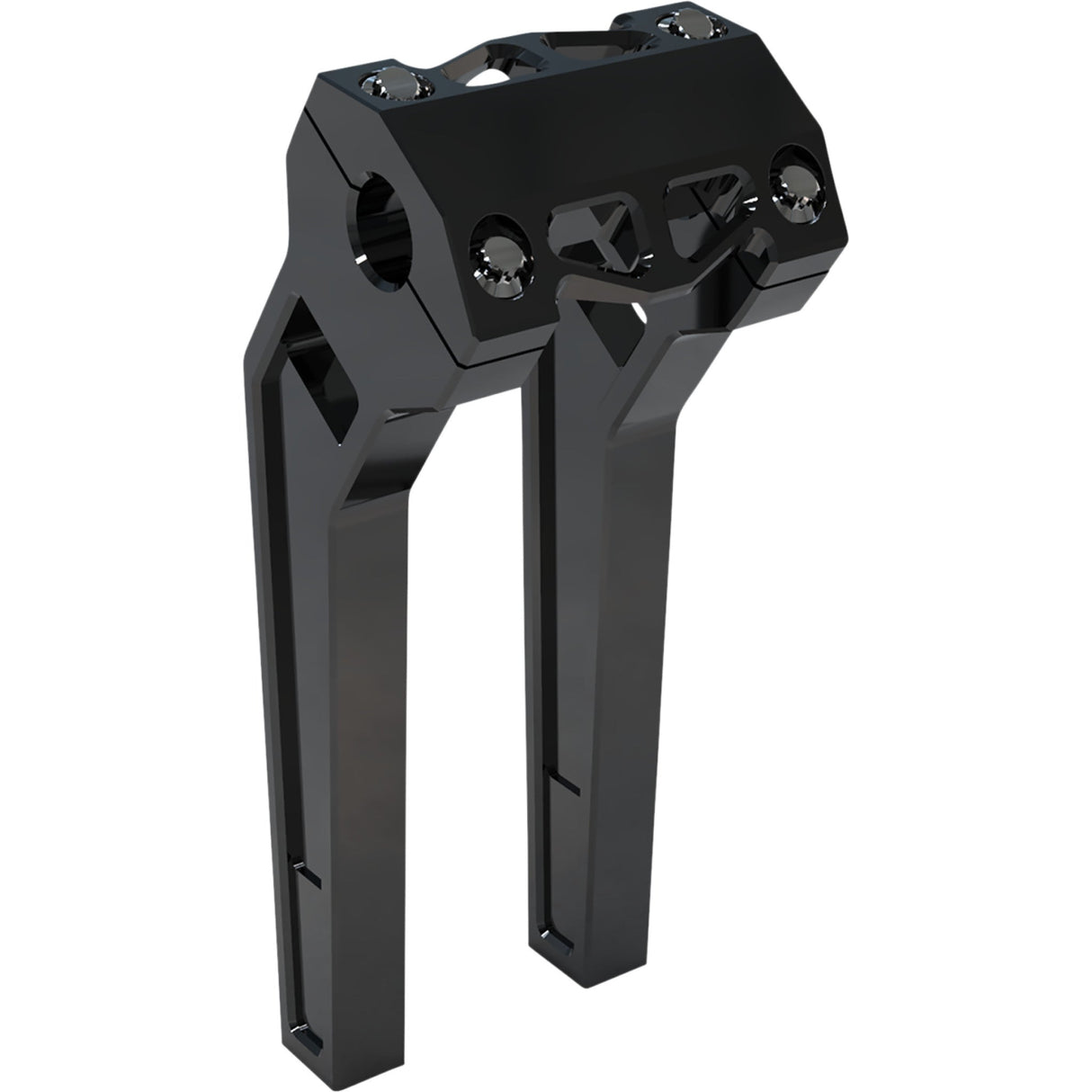 LA CHOPPERS 0602-1220 LA-7471-10B Performance Risers - Pullback - 10" - Black Anodized