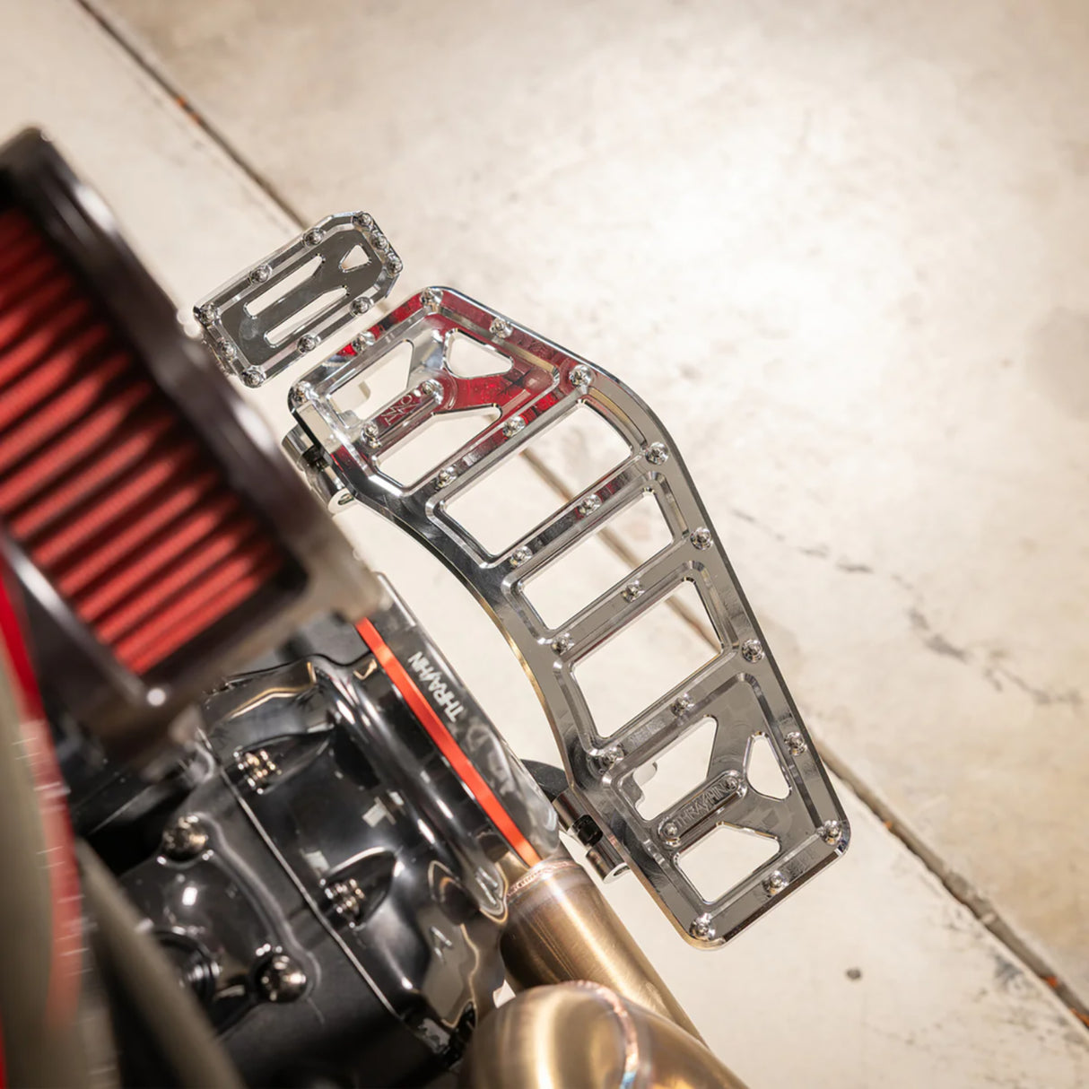 THRASHIN SUPPLY CO. 1610-0765 TSC-2221-3 Aggressor Brake Pedal chrome - touring