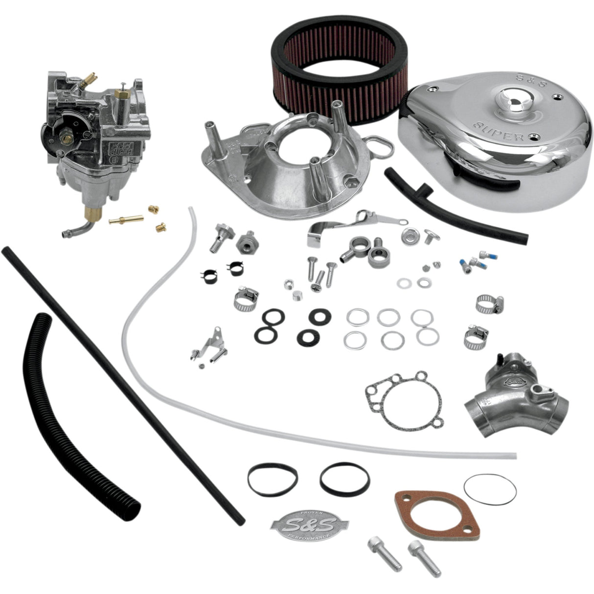 S&S Cycle Super E Carburetor Kit With Manifold Twin Cam - 11-0450 For Harley Motorcycles 1999-2006