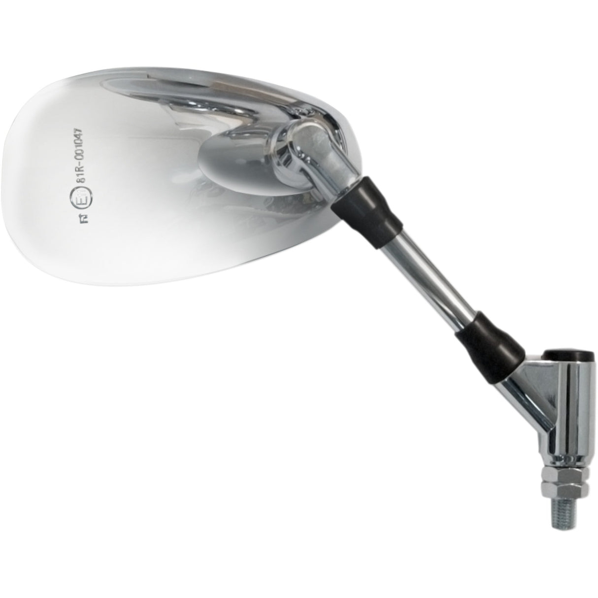 EMGO 0640-1029 20-34921 OEM-Style Replacement Mirror Mirror - Side View - Oval - Chrome - Right