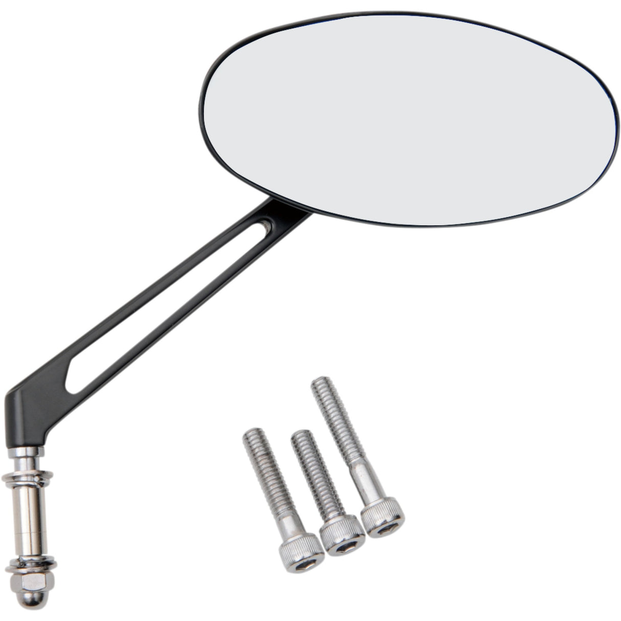 Drag Specialties Stealth I Mirror Side View Oval Black For Harley Motorcycles 2022-2026