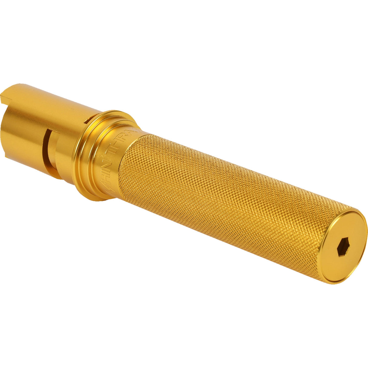 THRASHIN SUPPLY CO. 0632-1009 TSC-2806-5 Throttle Tube - Knurled - 1" - Gen 2 TBW - Gold