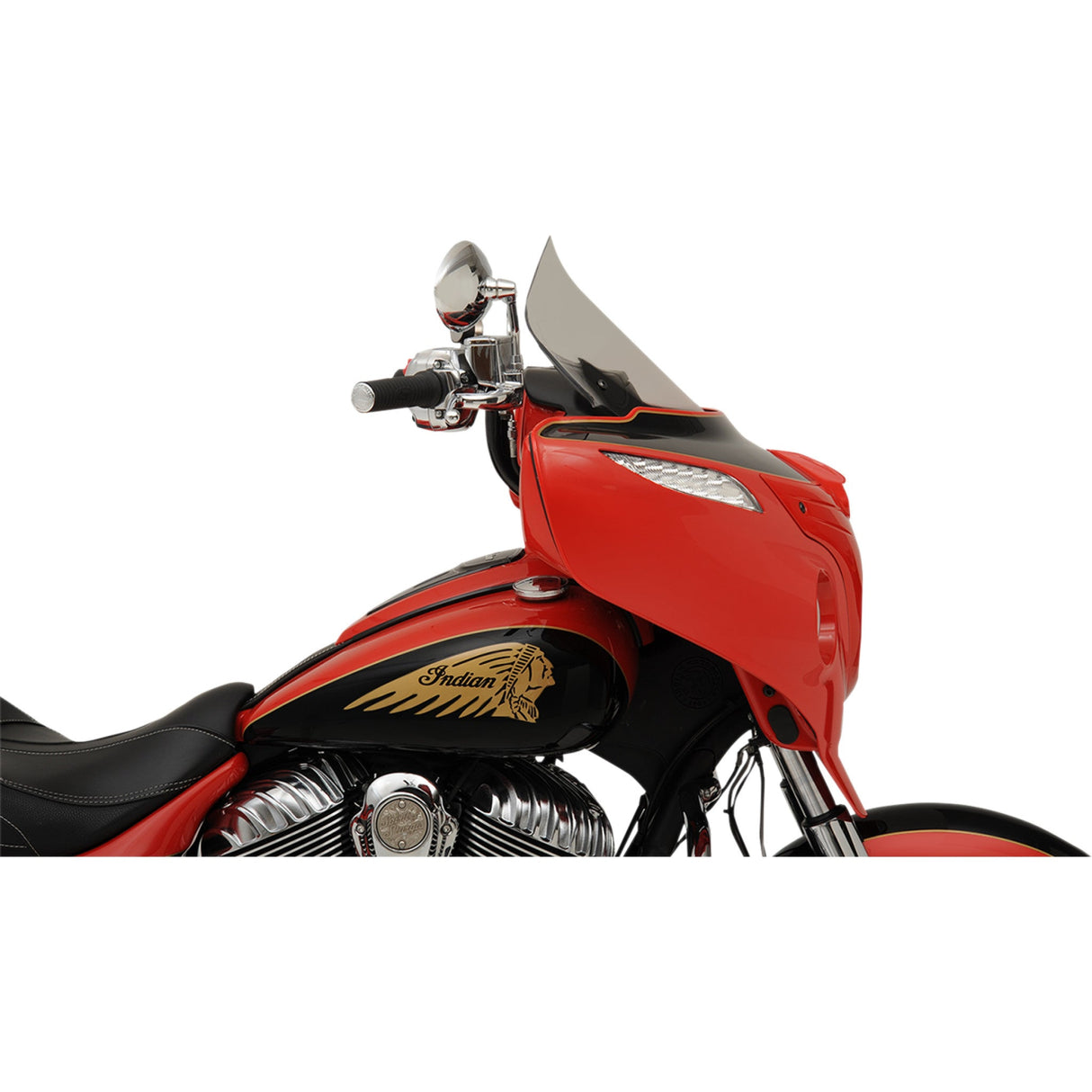 Klock Werks Flare® Windshield 14" Tall Clear - KWW-04-0497 For Indian 2014-2025