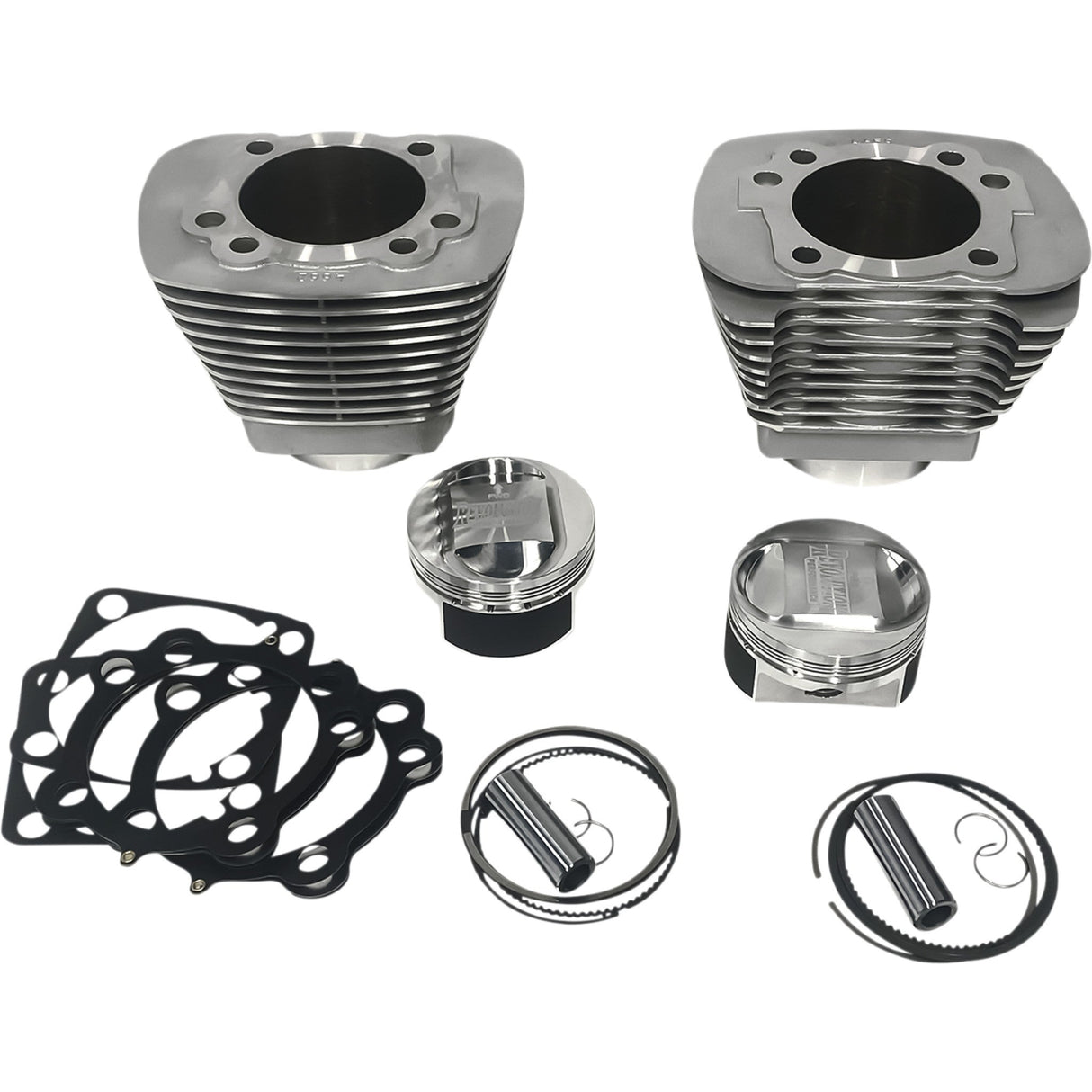Revolution Performance, LLC Cylinder Kit 1250 Cc Big Bore Natural Silver XL1200 - RP201-404W For Harley Sportster 1991-2020