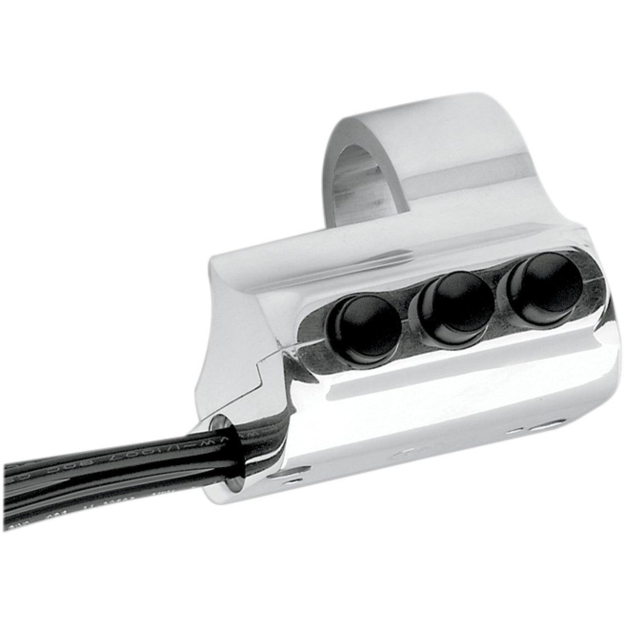 PERFORMANCE MACHINE (PM) 0616-0096 0062-2032-CH Contour Billet Handlebar Switch right side - three button - chrome