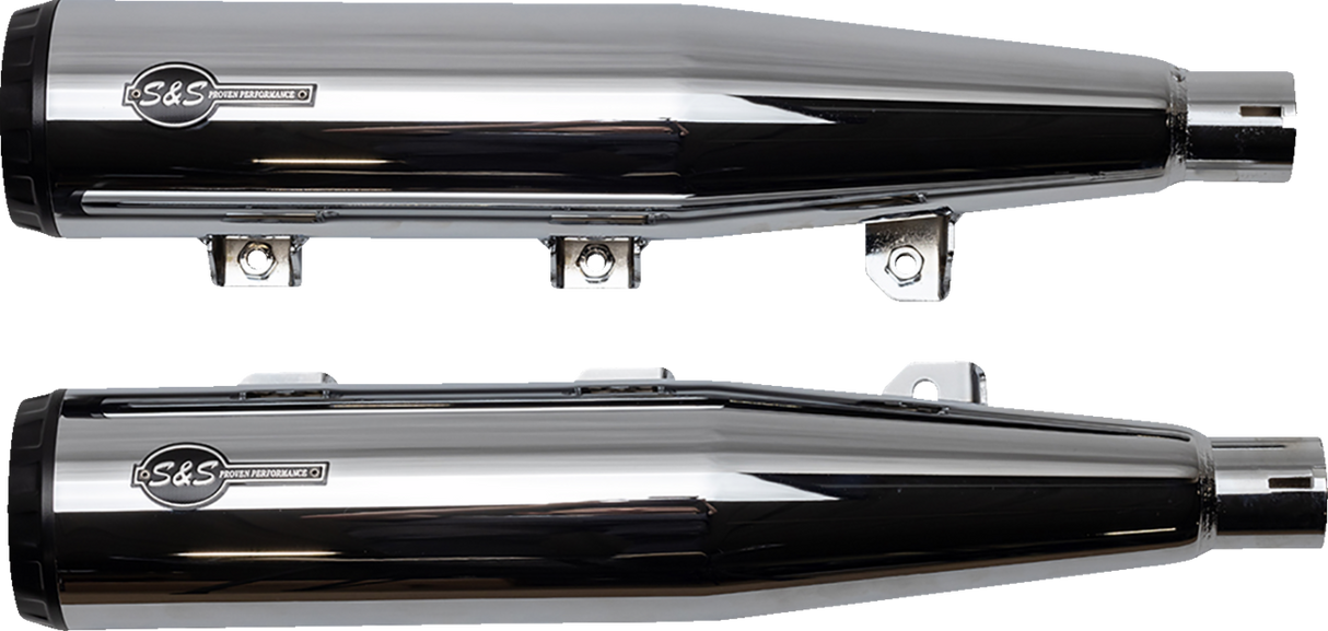 Grand National Slip-On Mufflers - Chrome - Race Only - 1811-4518