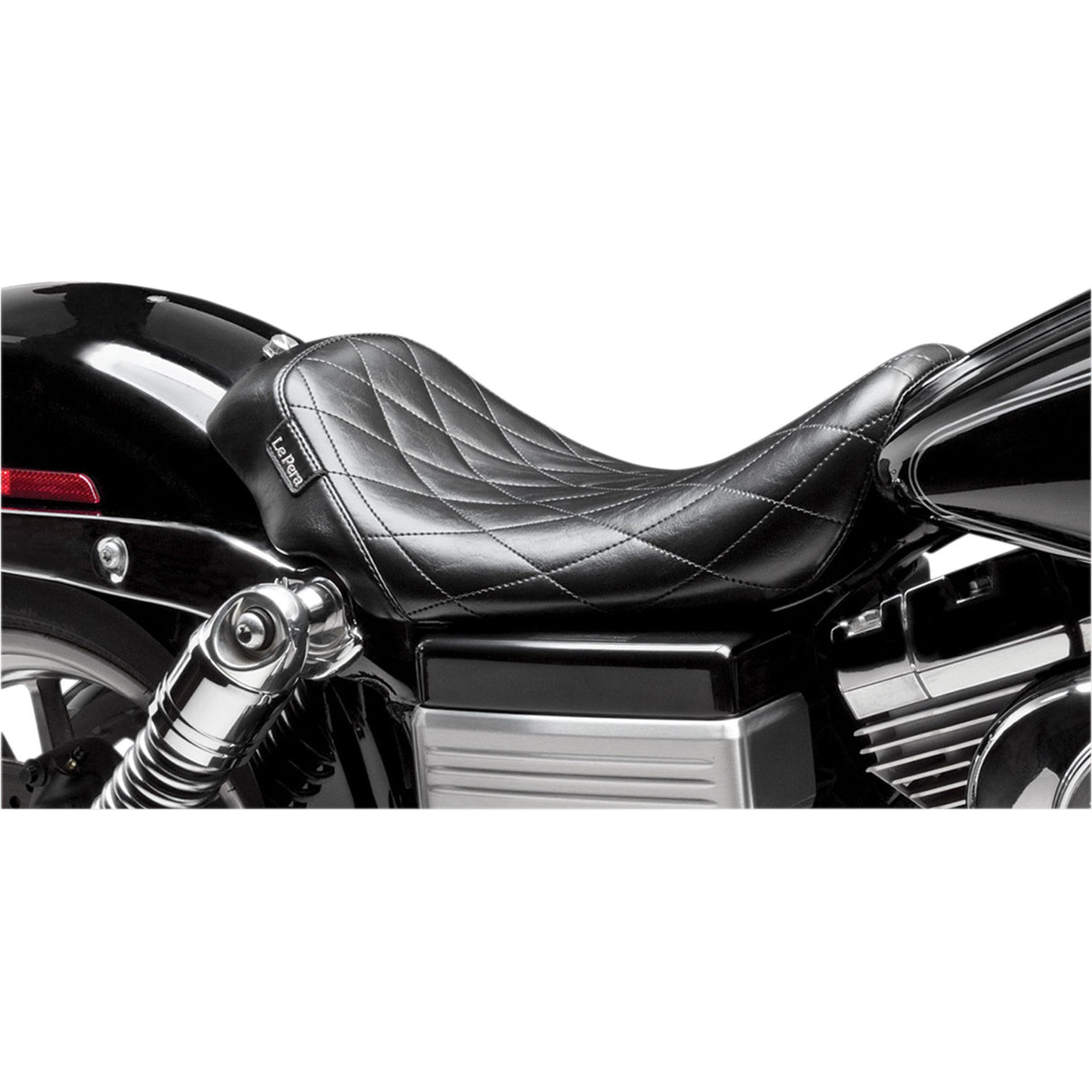 LePera Bare Bones Solo Seat Diamond Stitch Black - LK-001DM For Harley Motorcycles 2006-2017