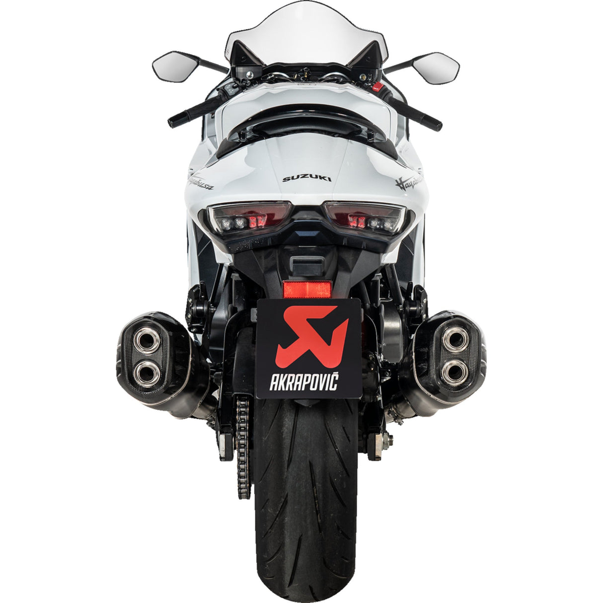 AKRAPOVIC 1811-4838 S-S13SO4-HRAATBL/1 Slip-On Line Mufflers titanium black - suzuki gsx-1300r hayabusa