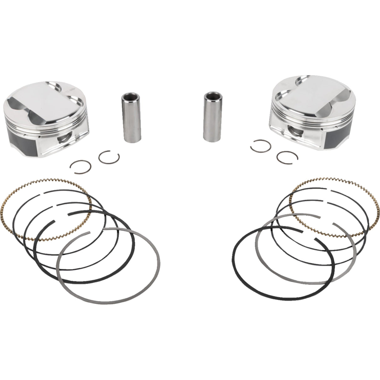 JE Pistons Piston Kit 4.075" Bore 4.625" Stroke 11.5:1 CR 121" M8 - 400173 For Harley Touring 2023