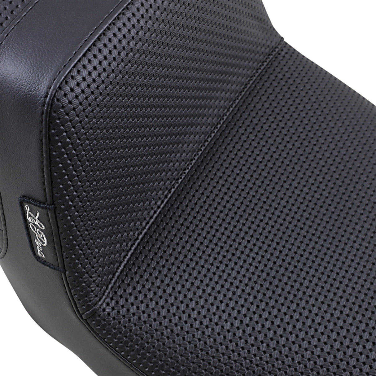 LePera Tailwhip Seat Basketweave Black - LK-587BW For Harley Touring 2008-2023
