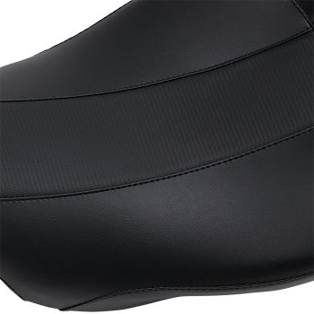 LePera Maverick Daddy Long Legs Seat Black With HR Carbon Fiber Inlay - LK-957DLHR3 For Harley Touring 2008-2023