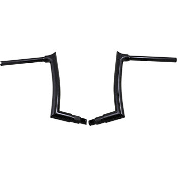 FAT Baggers INC. 1-1/2" EZ Install Pointed Top Handlebar 12" Black - 806012-B For Harley Road Glide 2015-2020