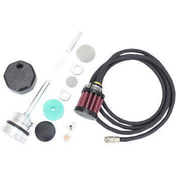 FEULING OIL PUMP CORP. 0710-0260 3088 Vented Dipstick - Black - Touring