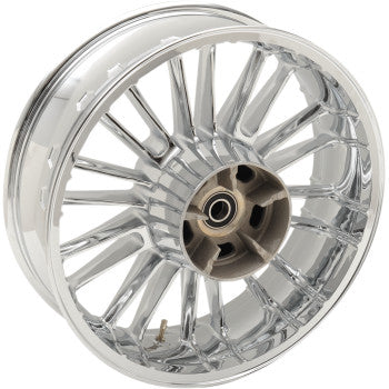 Coastal Moto Atlantic Precision Cast 3D Wheel Atlantic 3D Rear Single Disc Without ABS Chrome 18x5.5 - 3D-ATL185CH For Harley Touring 2009-2026