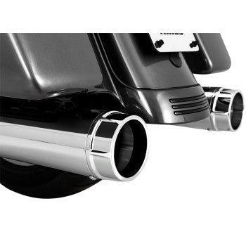 Vance & Hines Torquer 450 Slip-On Mufflers Chrome - 16673 For Harley Touring 1995-2016