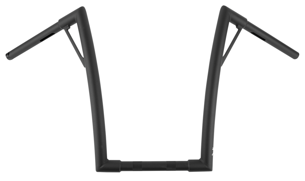 Burly Brand Louie 16" Bar 1.25" Matte Black - B12-7008TB For Harley Touring 1980-2024