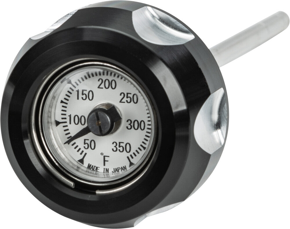 Harddrive OIL Temp DIP Stick M8 Black AND Machined - 88252 For Harley Touring 2017-2019