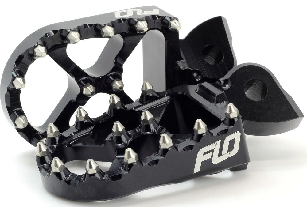 Flo Motorsports PRO Series Foot Pegs Black - FPEG-801BLK Cobra Dirt Bikes 2007-2019