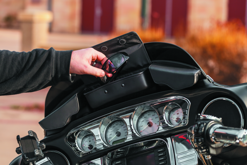 Kuryakyn Batwing Fairing Pouch Bag - 5261 For Harley Touring 2014-2021