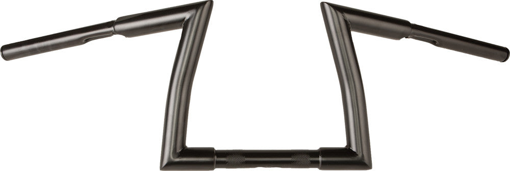 Harddrive H-Bar Z-Bar 1 1/4" Cable 9" Rise Satin Black - 21-393SB For Harley Motorcycles 1982-2017