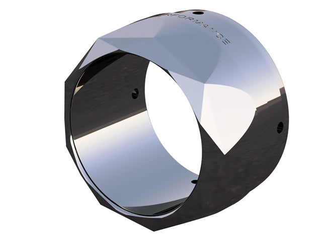 Tab Performance 4.5 inch Replacement Exhaust Tips | Specialty Finishes - Torched Chrome Slash Tips 4.5-EXHAUST-TIPS-SF-T