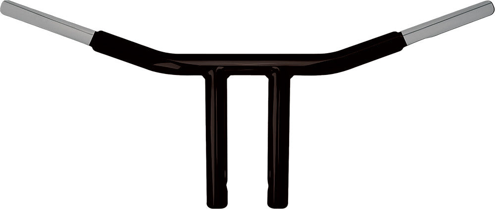 Wild 1 Chubby 8" Phsyco Drag Bar Satin Black - WO562B For Harley Motorcycles 1974-2018