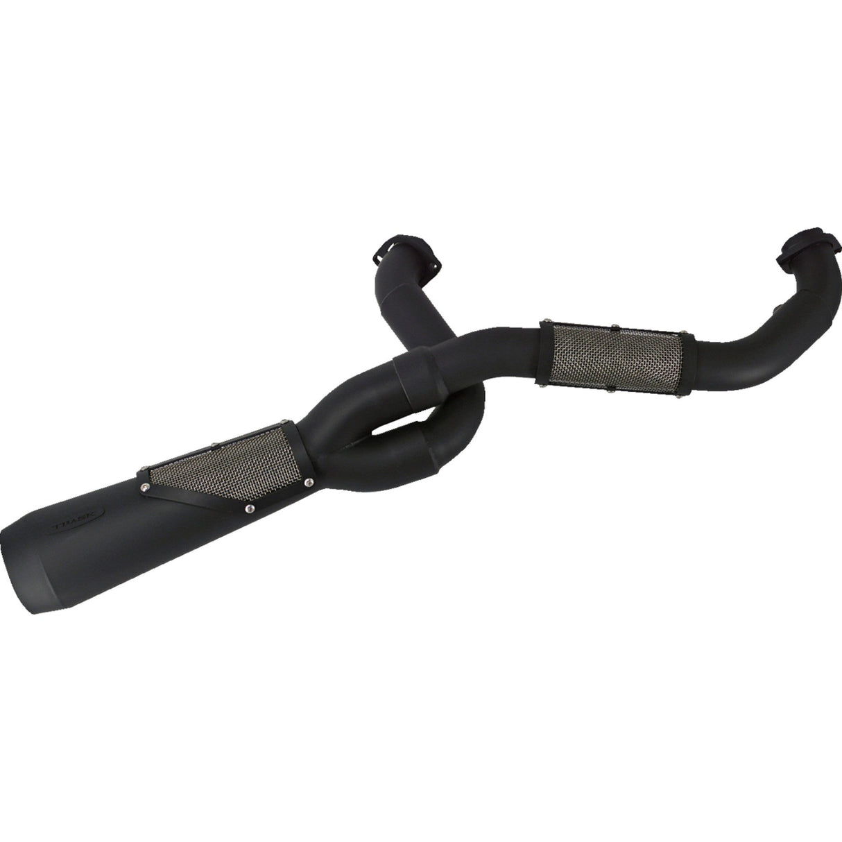 Trask 2-Into-1 Big Sexy Exhaust System Black - TM-5120BK For Harley Touring 2007-2016