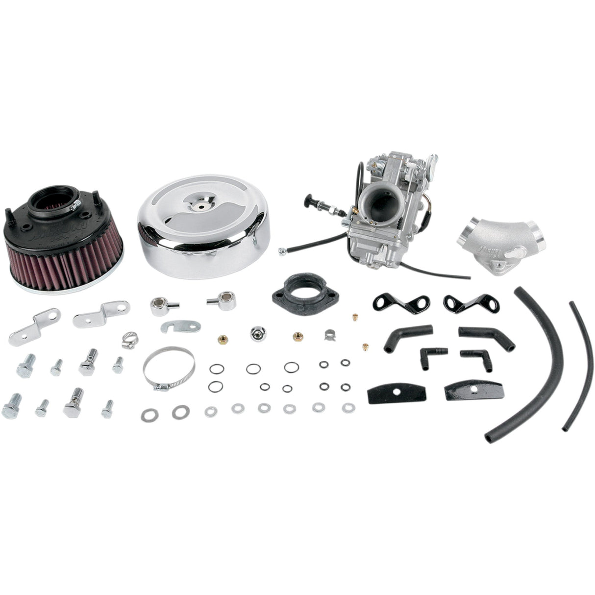 Mikuni HSR Smoothbore Carburetor Total Kit HSR45 Evolution Big Twin - 45-2 For Harley Motorcycles 1984-2000