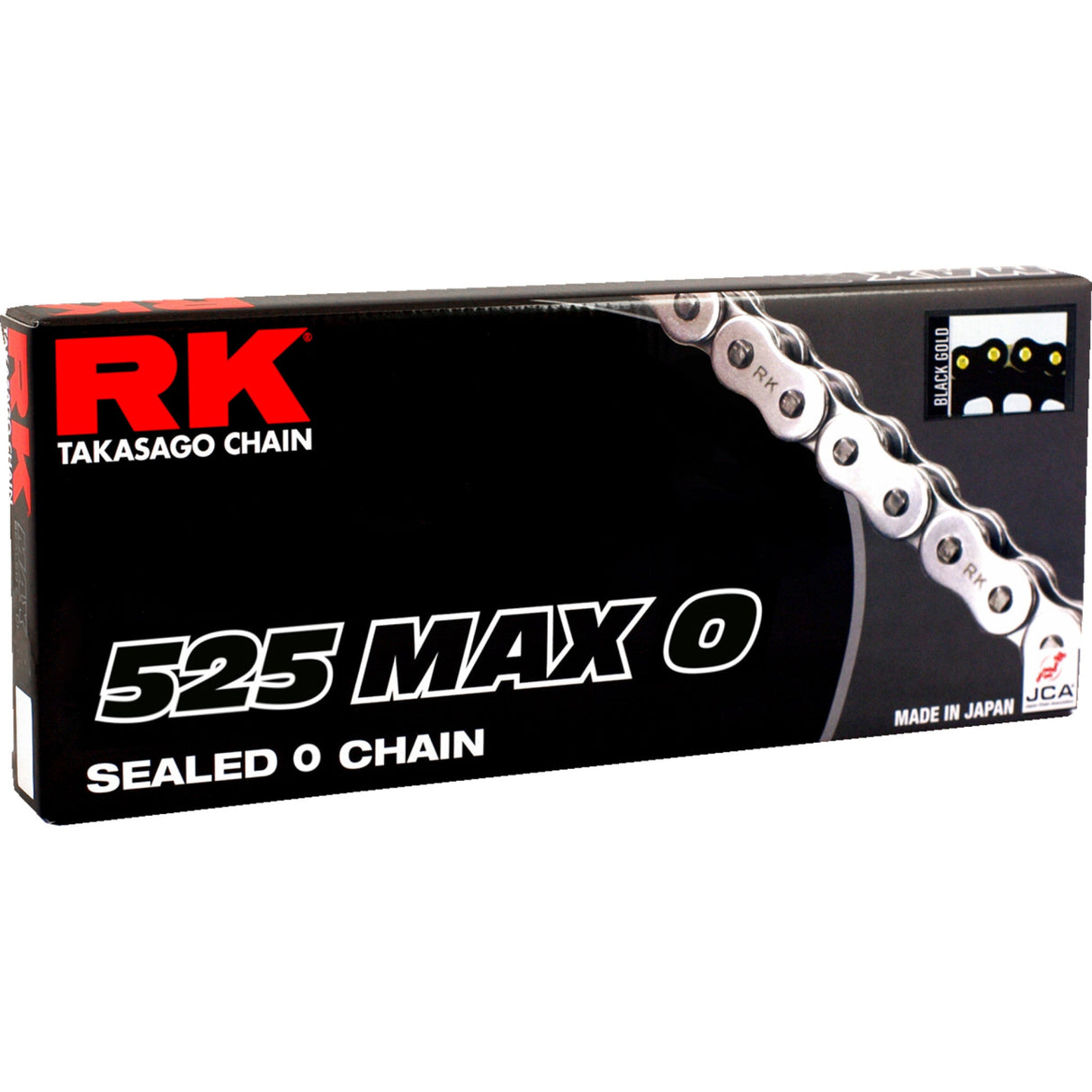 RK 1222-0652 525MAXO-120-BG 525 Max O Chain 525 Max O - Drive Chain - 120 Links - Black/Gold