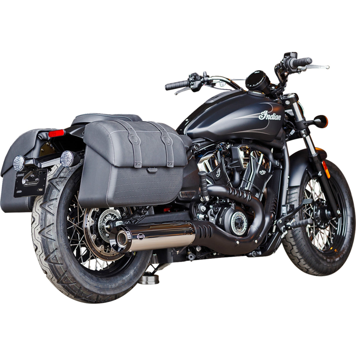 S&S Cycle Grand National Slip-On Mufflers Chrome 50-State - 550-1122 For Indian Scout 2025