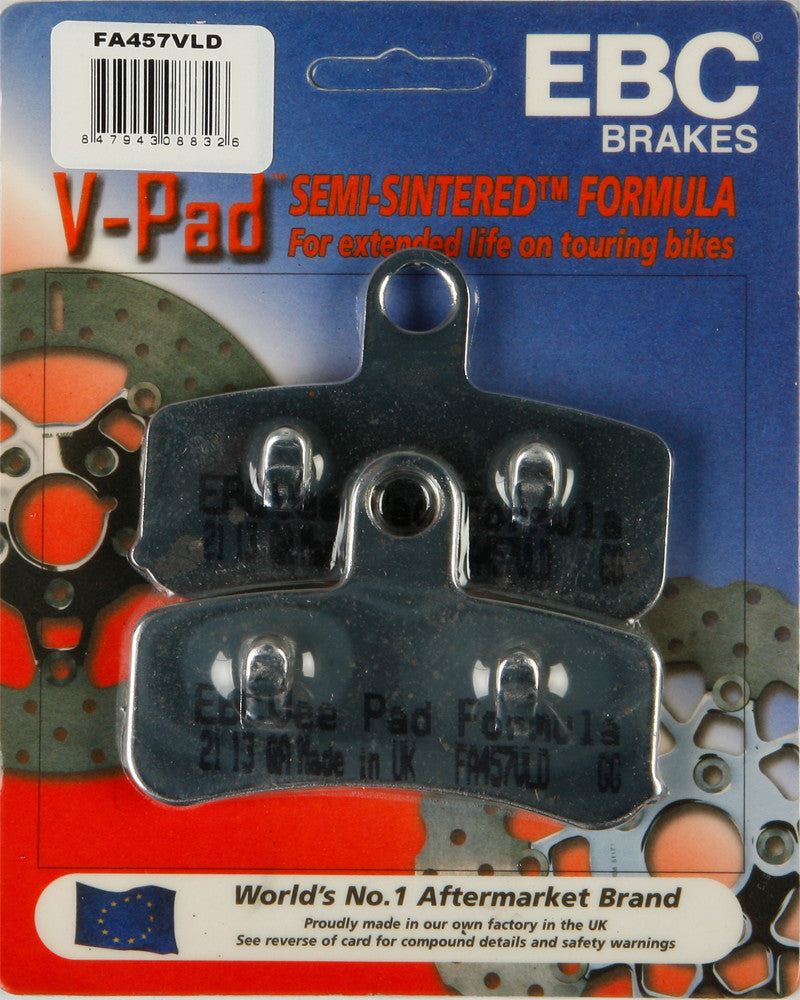 Ebc 15-457VC FA457VLD BRAKE PADS FA457VLD V-SERIES CHROME