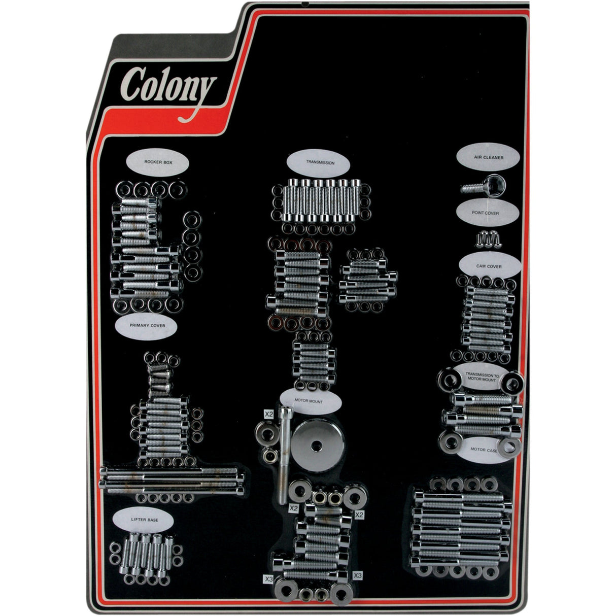 Colony Allen Bolt Kit Complete Motor Allen Show Touring - 1024-P For Harley Touring 2007-2016