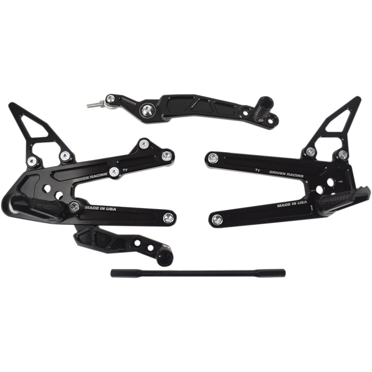 DRIVEN RACING 1623-0415 DRP-730-BK TT Rearsets TT Rearset - R6