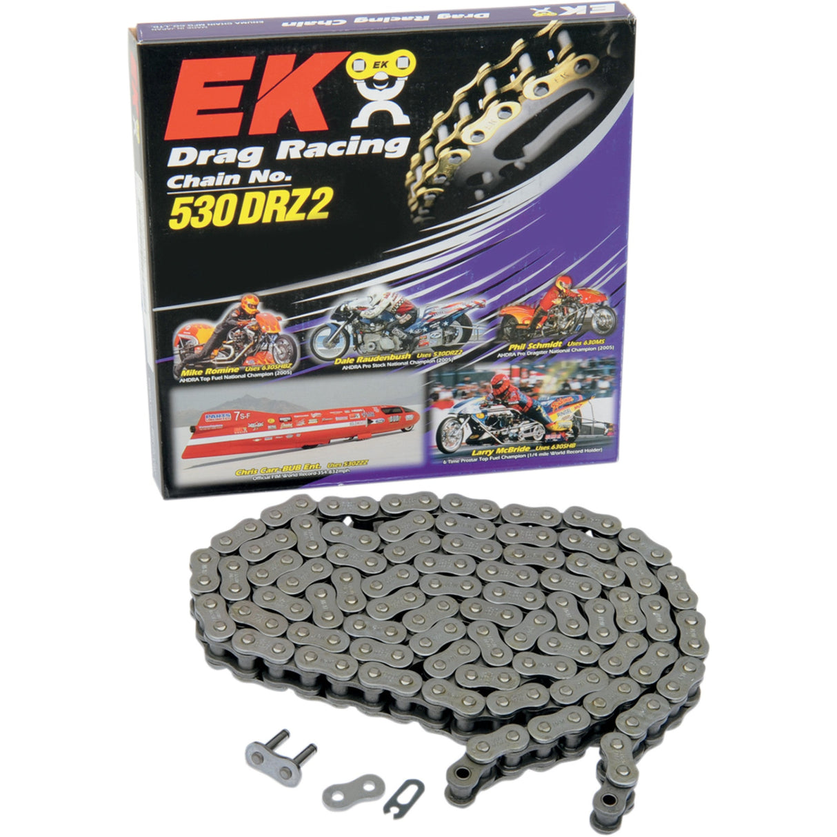 EK 1221-0013 530DRZ2-130C 530 DRZ2 Chain 530 DRZ2 - Drive Chain - Chrome - 130 Links