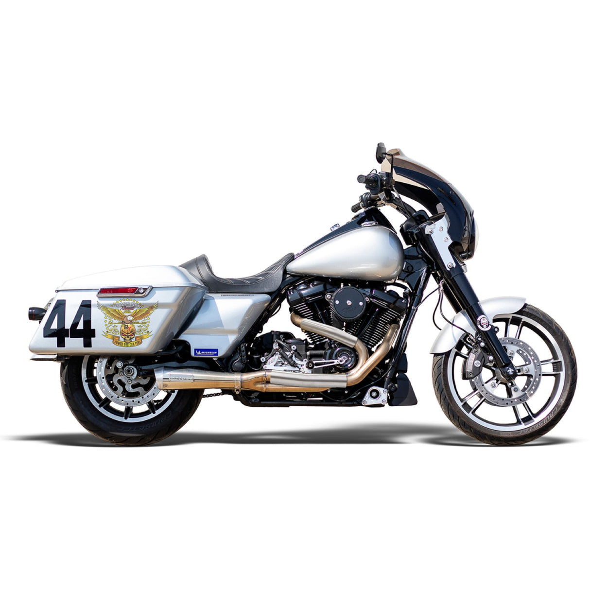 Bassani Xhaust Competition Series 2-Into-1 Exhaust System - 1F92SS For Harley Touring 2017-2024
