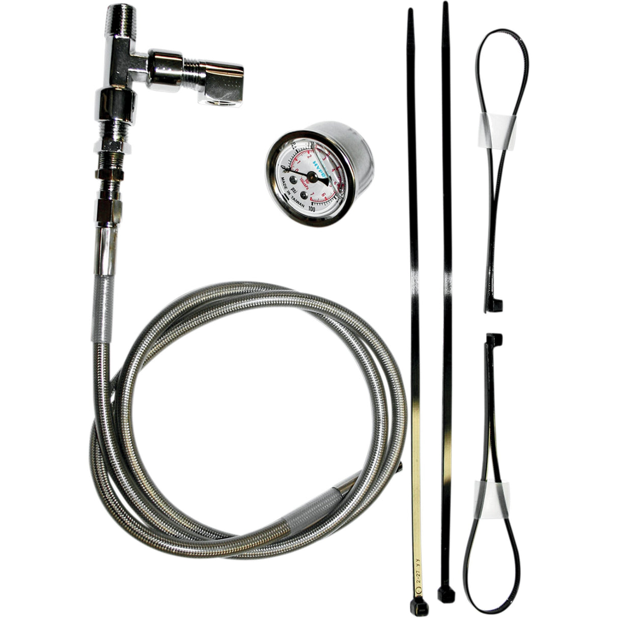 FEULING OIL PUMP CORP. 2212-0434 9018 Remote Oil Pressure Gauge/Line Kits - Stainless/Chrome