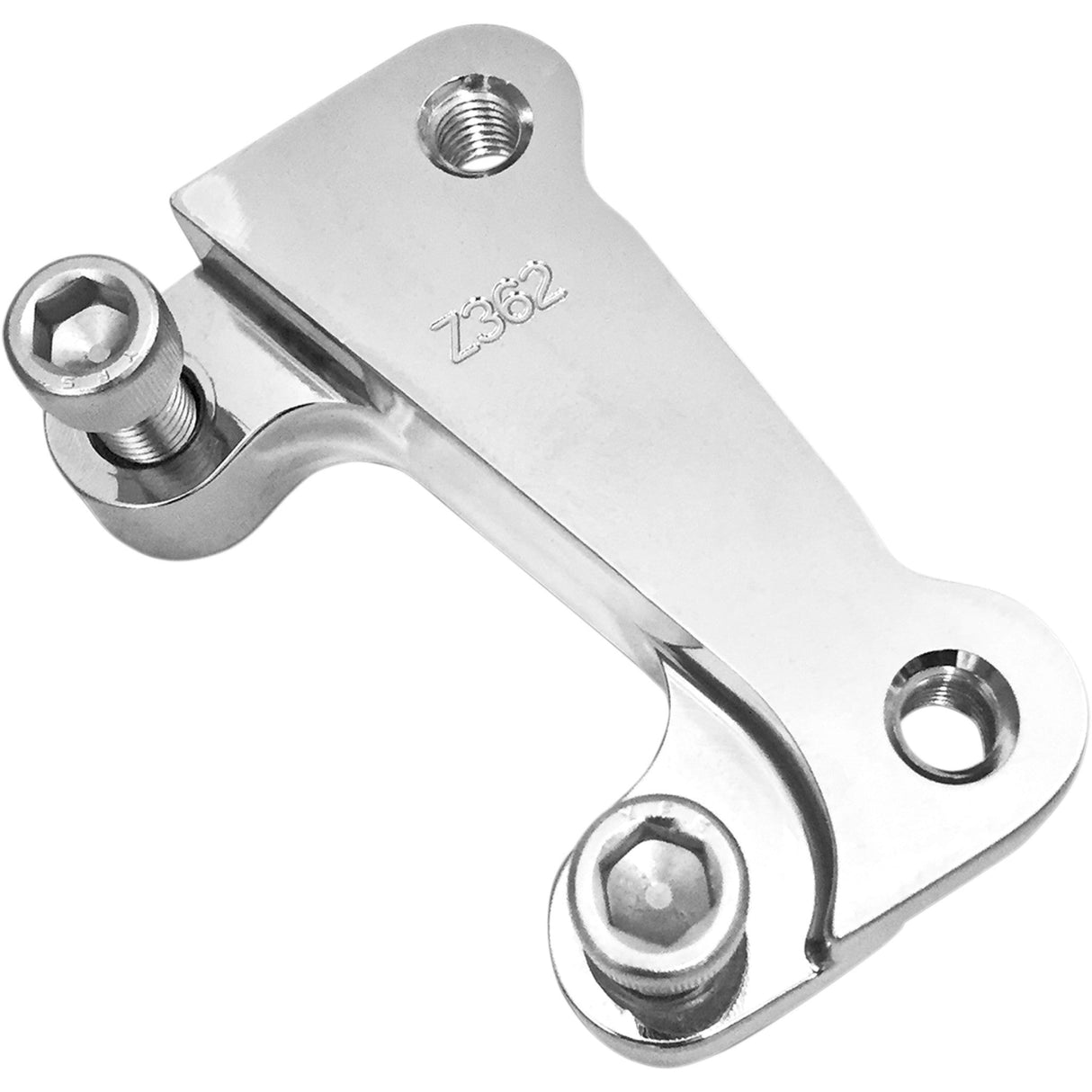 RC COMPONENTS 1701-0596 HD12362C Front Caliper Adapter Bracket Kit - Caliper Mount - Front Left - Chrome - 13"