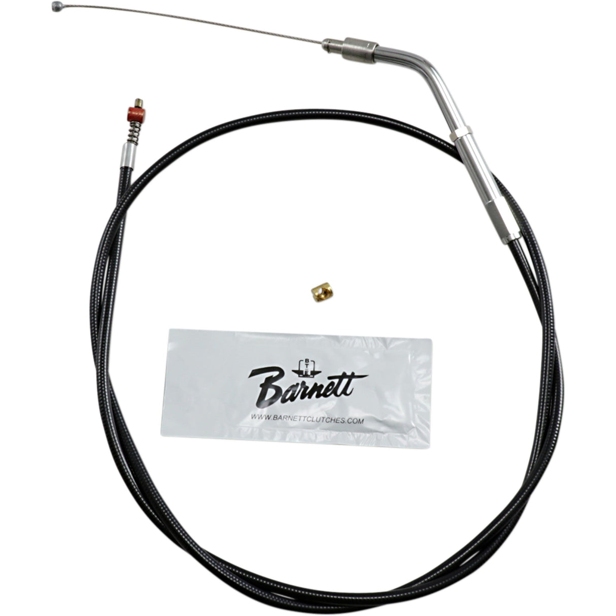 Barnett Black Vinyl Throttle Idle Cable +6" Size 38" Length - 101-30-40006-06 For Harley Sportster 1996-2003