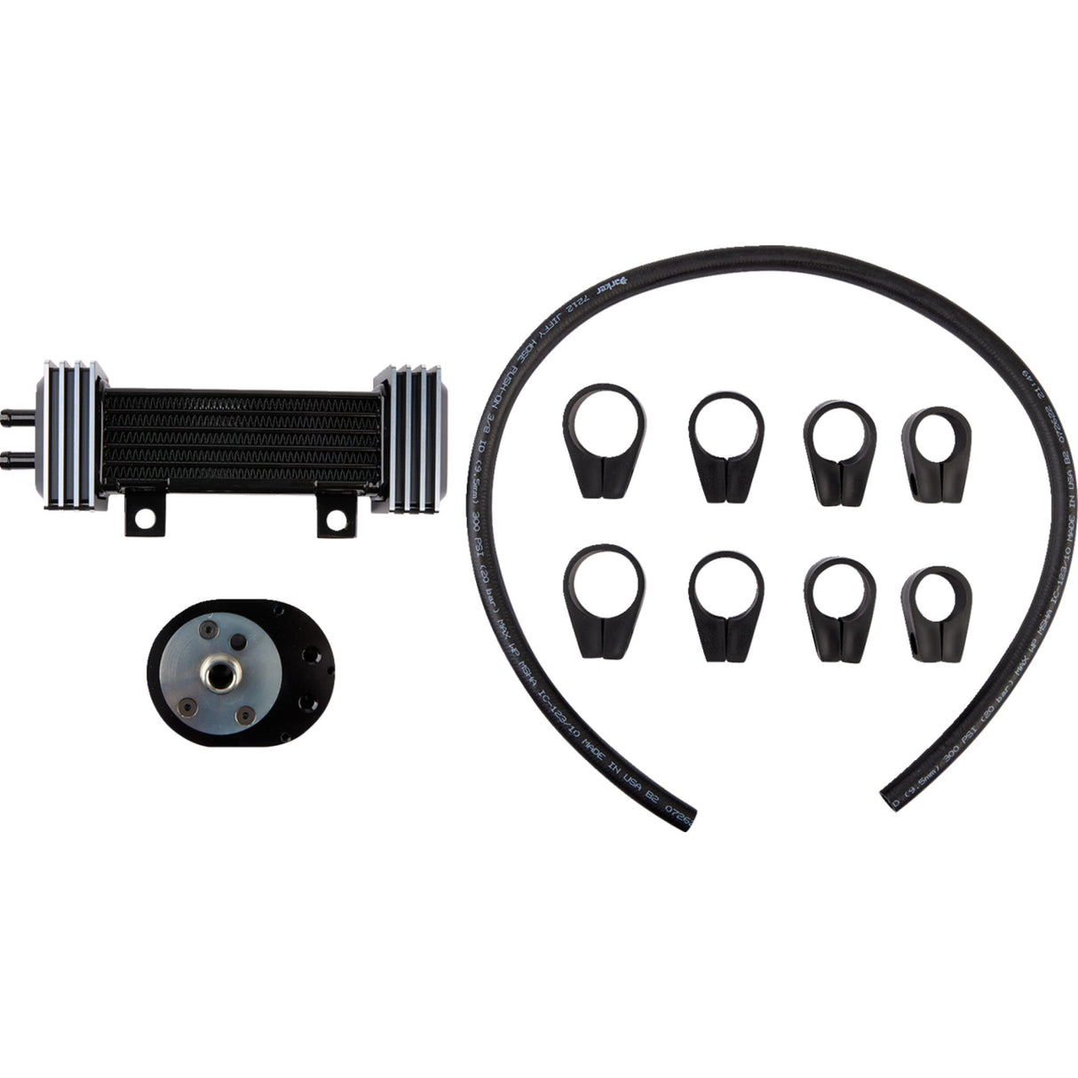 Jagg Oil Coolers Deluxe Oil Cooler - 750-1000-0323 For Harley Touring 1984-2017