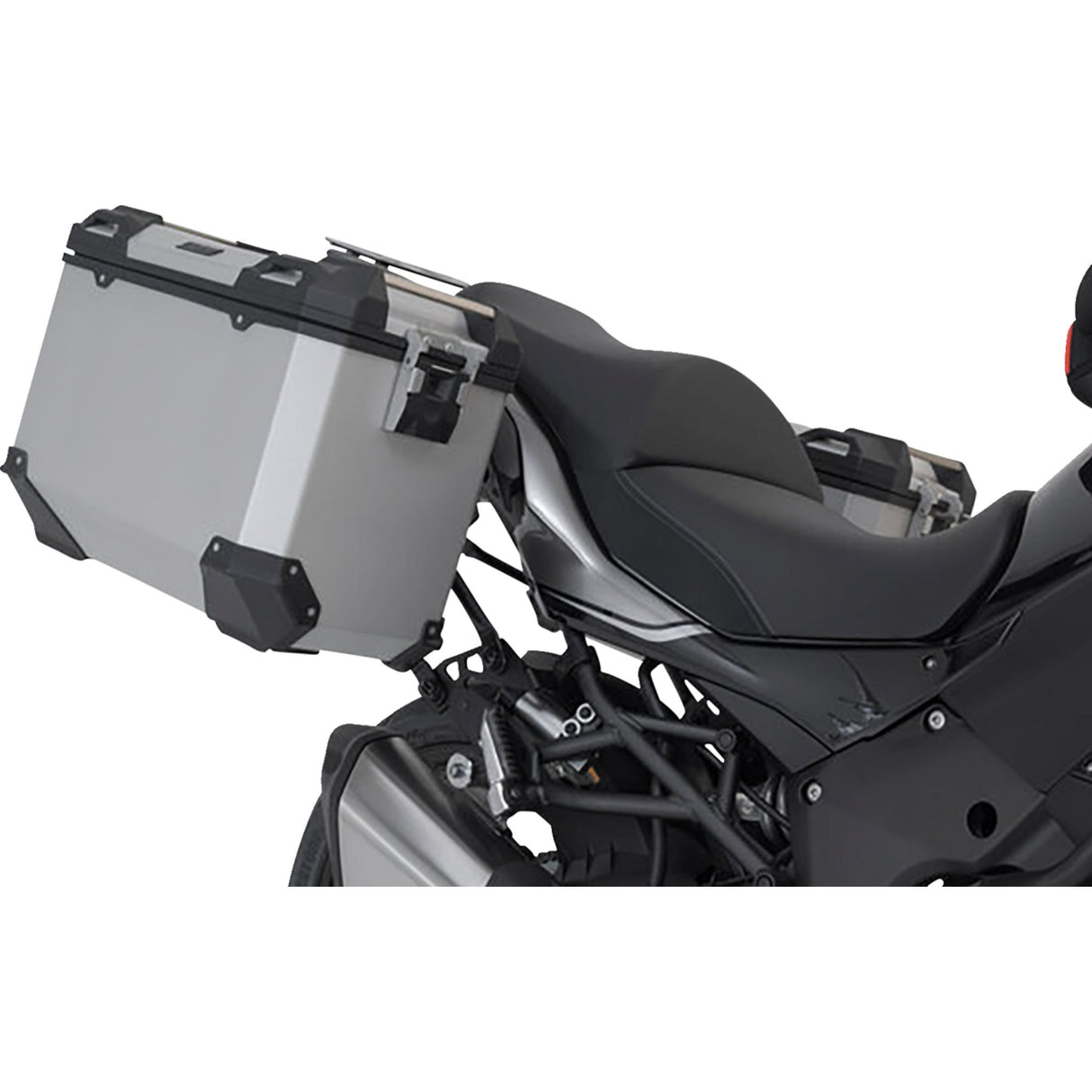 SW-MOTECH 3580-0460 KFT.08.922.70001/S TRAX ADV Aluminum Case System silver - kawasaki versys 1000 '18-'23