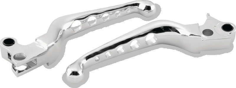 Bikers Choice 482714 96-16 Bigtwin 96-03 XL Chrome O Series Holed Lever Set Cable Clutch Only